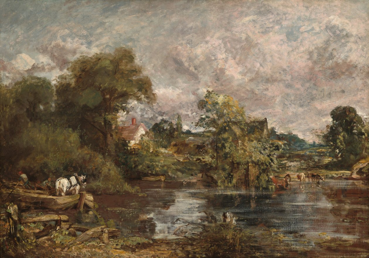 O Cavalo Branco, 1818-1819. de John Constable