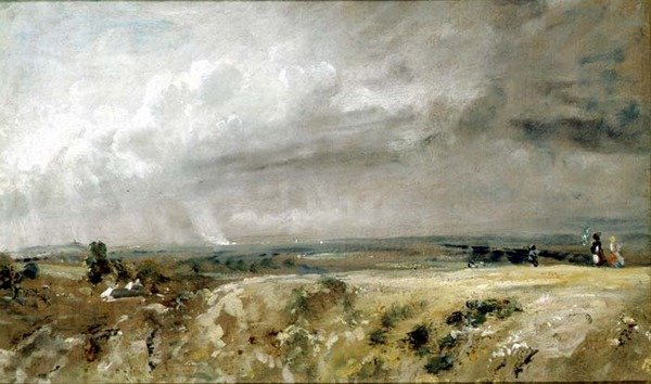 Vista em Hampstead Heath (óleo sobre tela) de John Constable