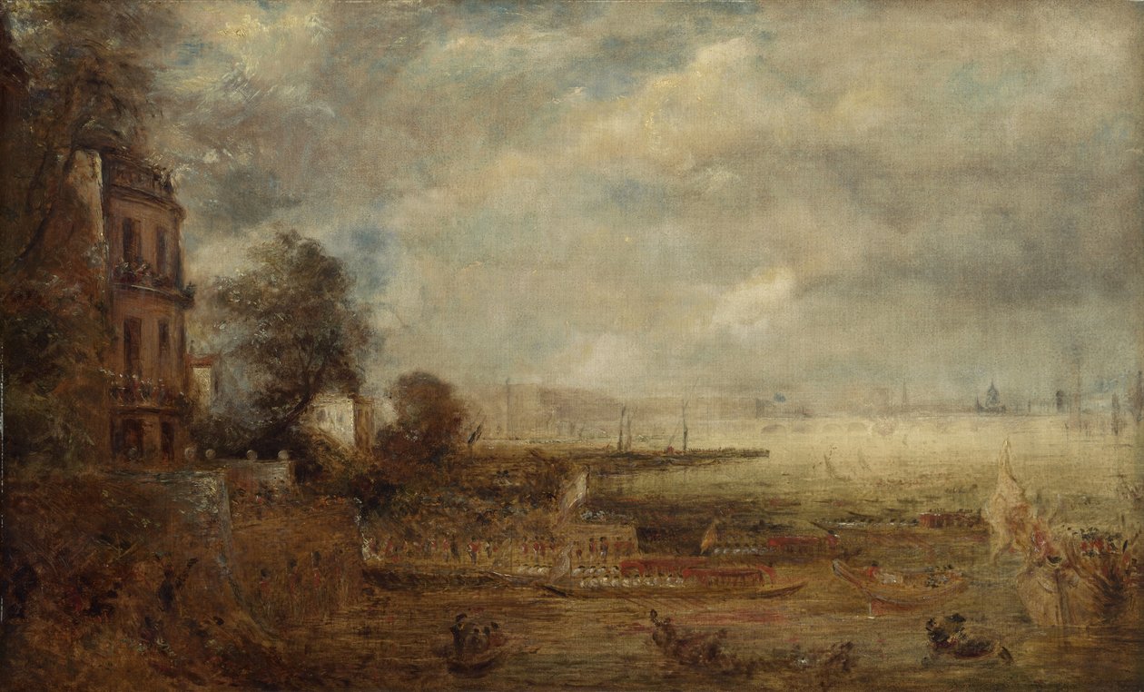 Ponte de Waterloo, vista da Whitehall Stairs, c.1829 de John Constable
