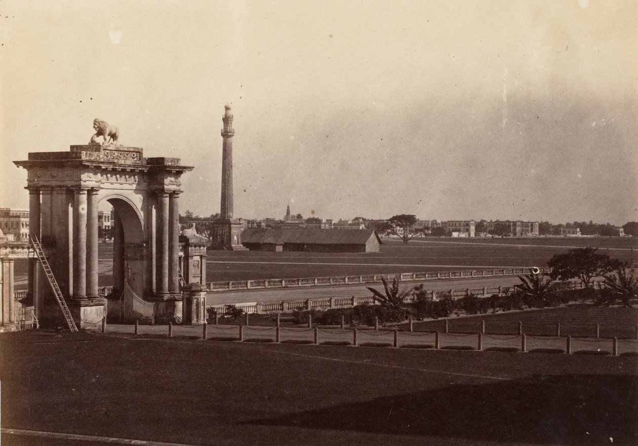 [Vista de Chowringhee da Casa do Governo, Calcutá], 1858-61. de John Constantine Stanley