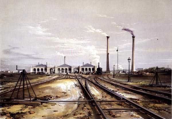 Excêntrico para Calha Móvel, Casa de Motor Locomotivo e Chaminés Estacionárias para Motores de John Cooke Bourne