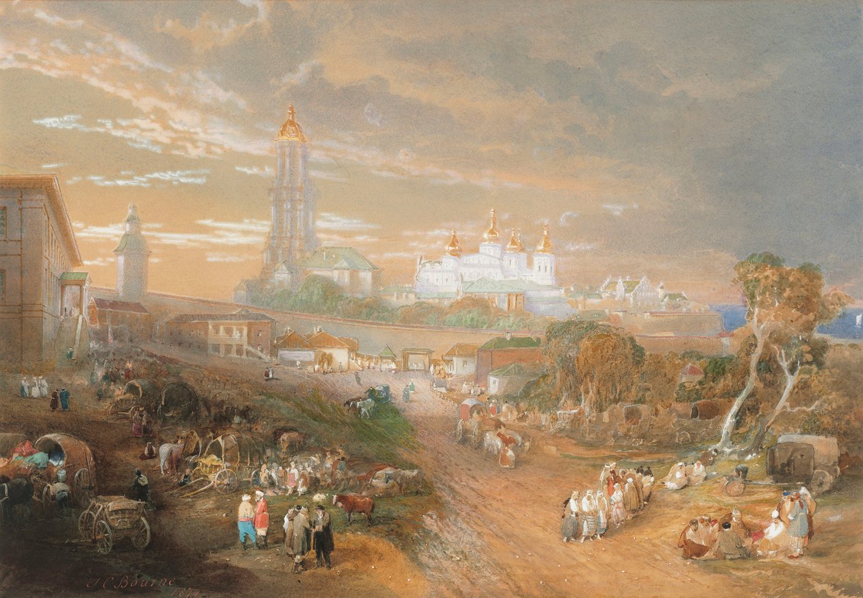 Kyiv Pechersk Lavra, 1874. de John Cooke Bourne