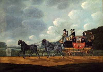 The Royal Mail Coach, Londres para Birmingham de John Cordrey