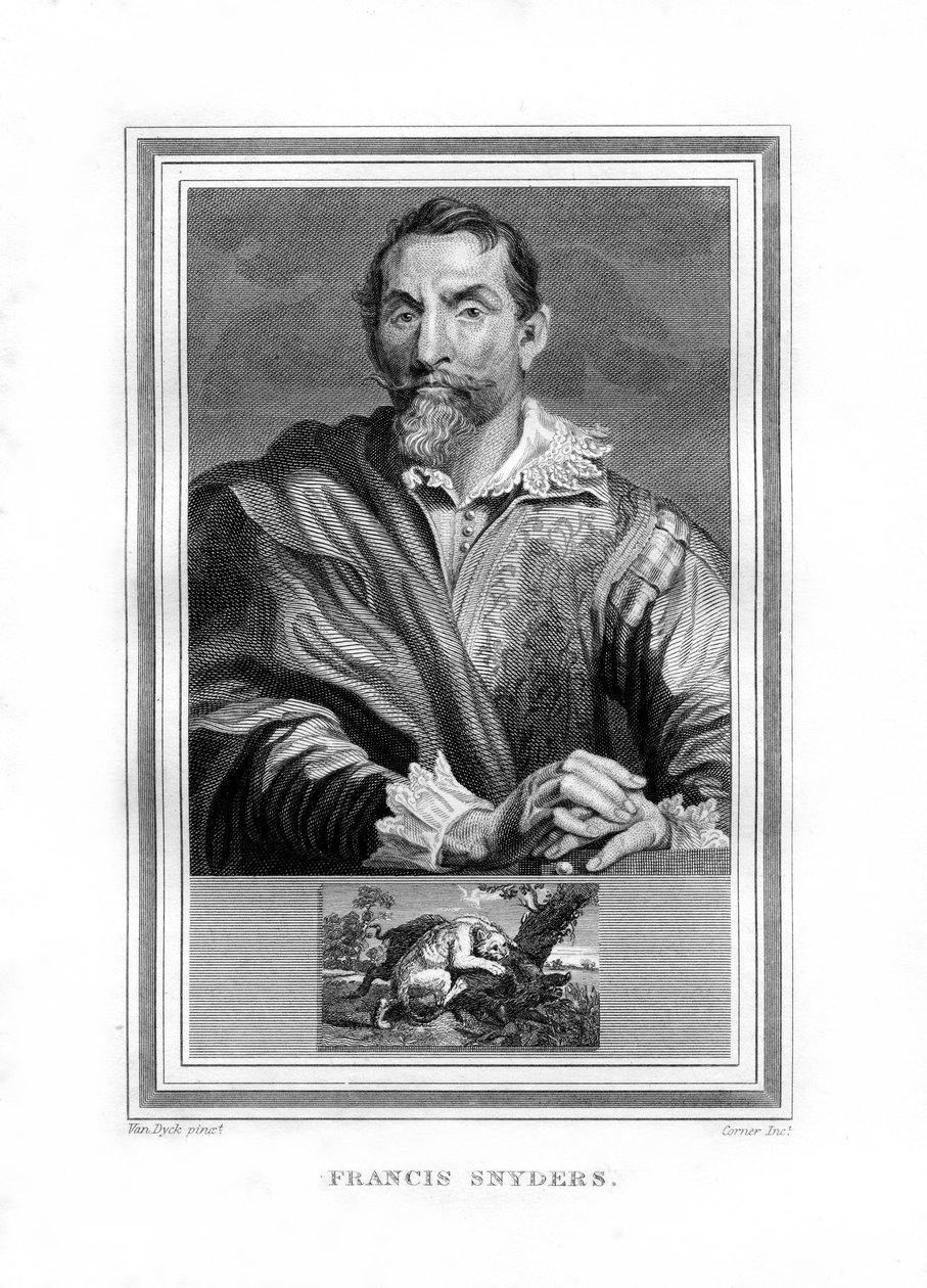 Frans Snyders, pintor da época barroca flamenga, 1825. de John Corner