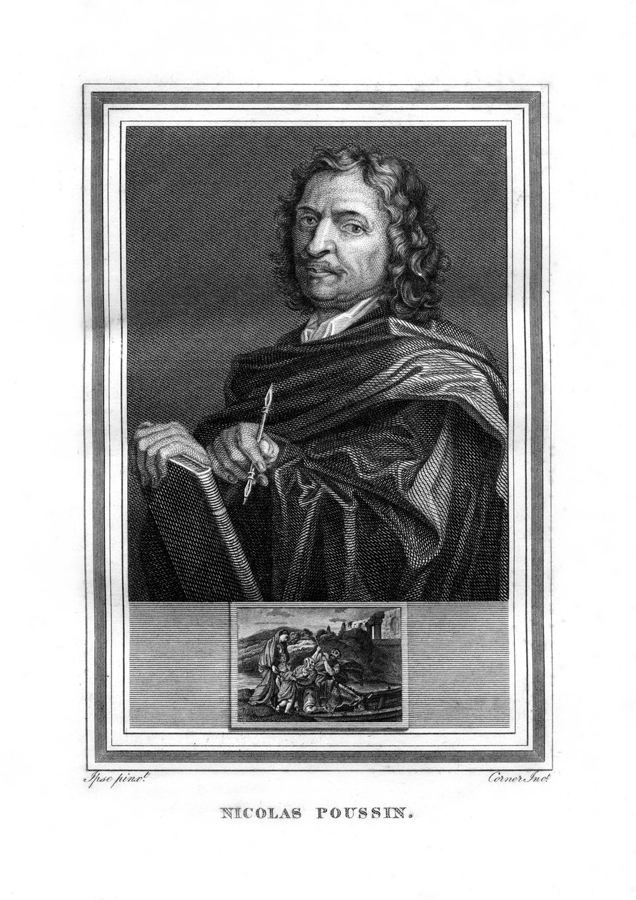 Nicolas Poussin, pintor francês, 1825. de John Corner