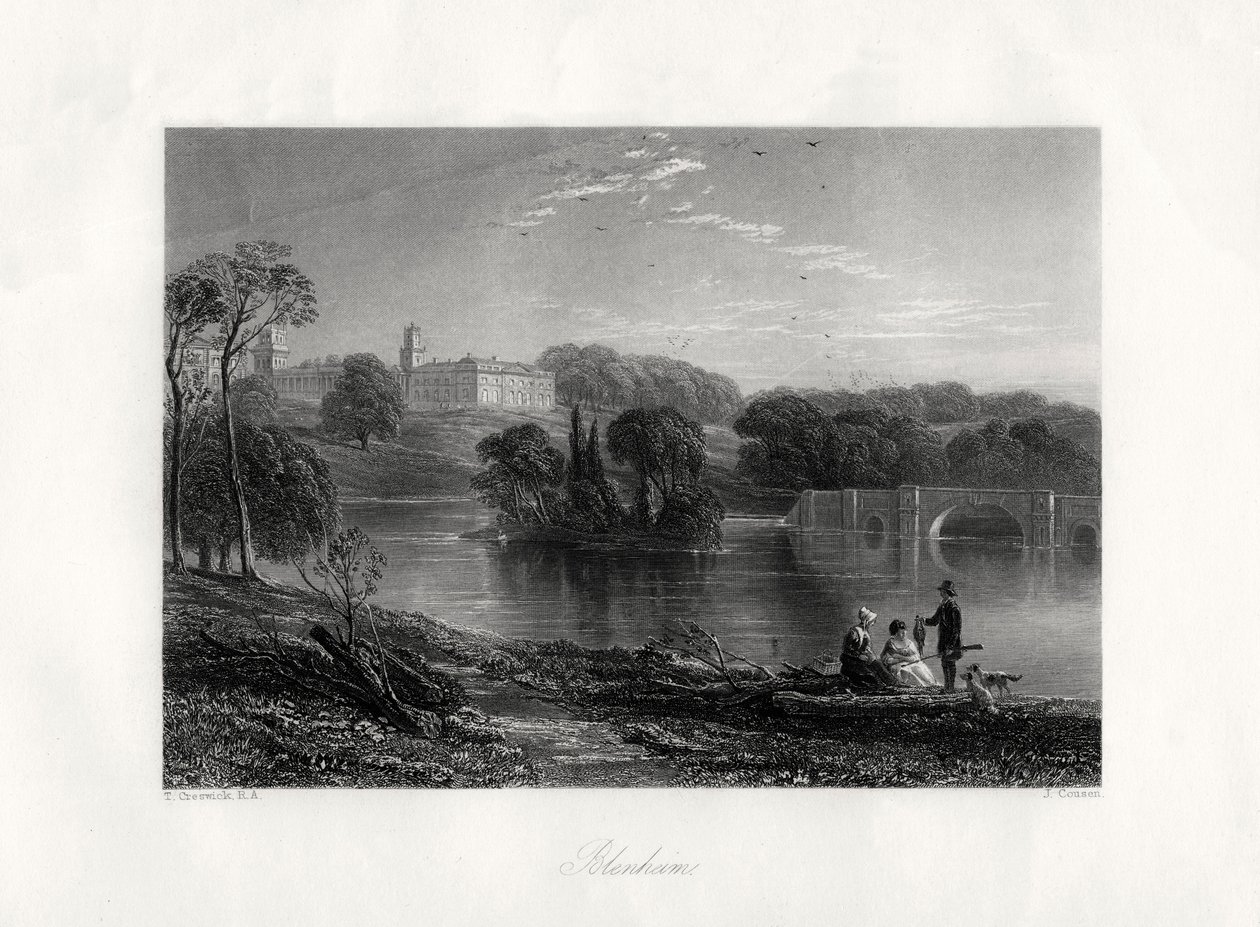 Blenheim, Oxfordshire, Inglaterra, século XIX de John Cousen