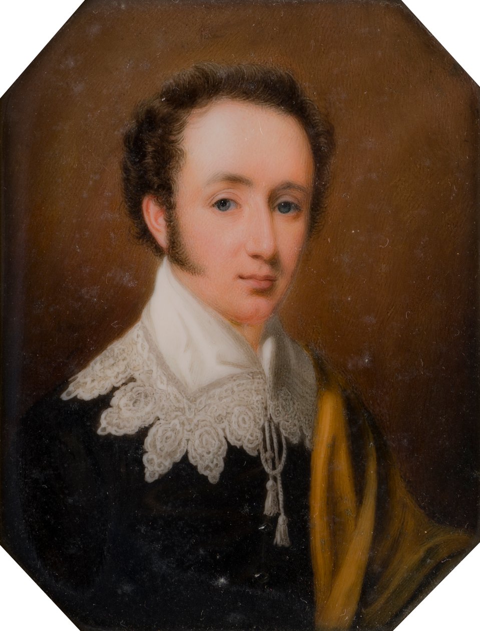 Retrato de George, Visconde de Newport mais tarde 2º Conde de Bradford (1789-1865), c.1809-62 (óleo sobre marfim) de John Cox Dillman Engleheart