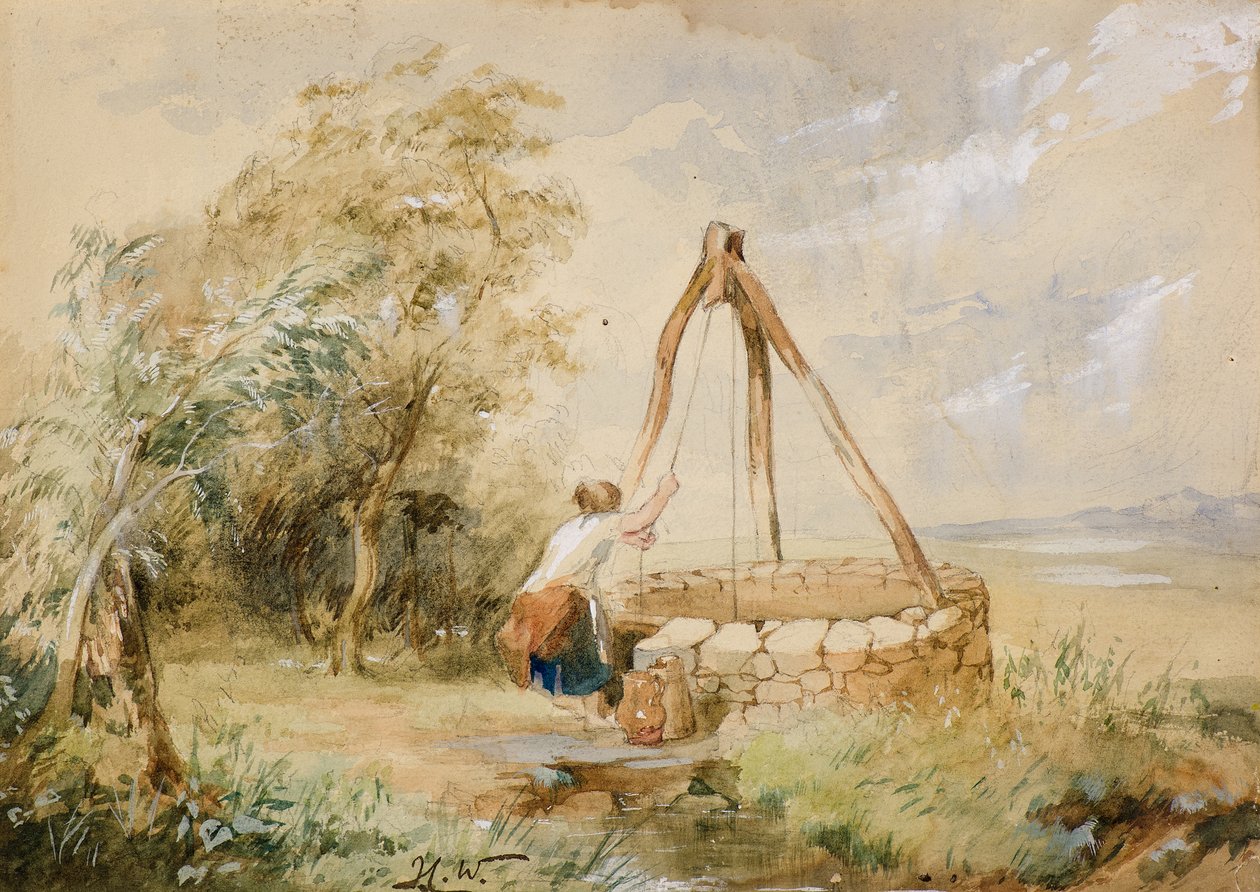 The Old Draw Well perto de Golspie de John Crawford Wintour