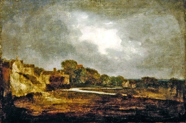 Vista em Hellesdon (óleo sobre tela) de John Crome