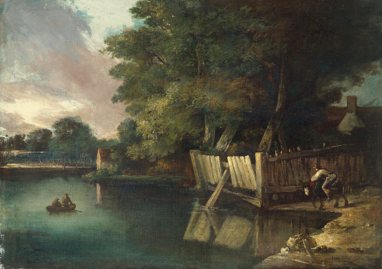 Watering Place, Heigham (óleo sobre tela) de John Crome