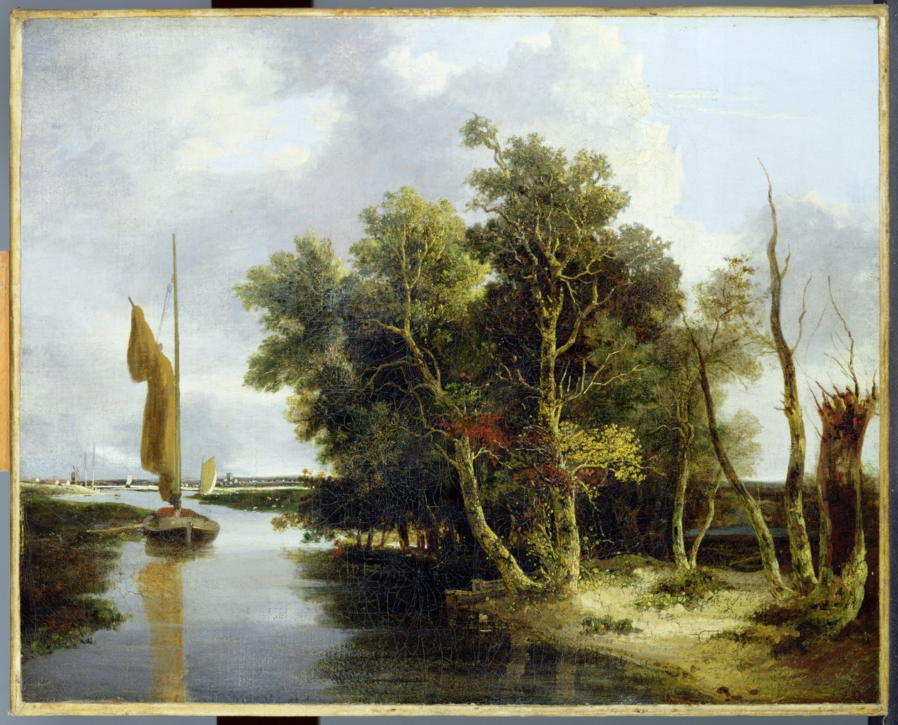 Cerejas sobre o Yare (óleo sobre tela) de John Crome