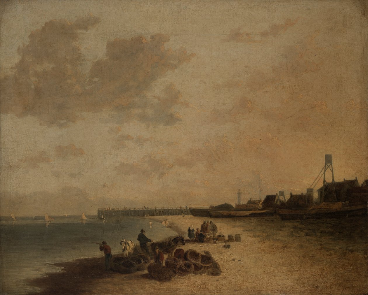 Praia de Yarmouth de John Crome