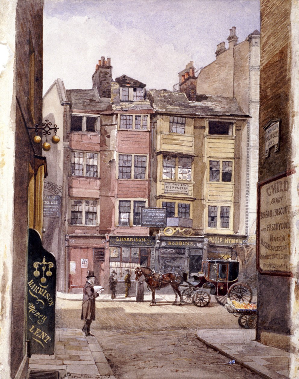Aldersgate Street, Londres, 1886 de John Crowther