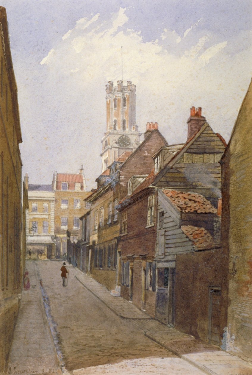 Chigwell Hill, Stepney, Londres, 1881 de John Crowther