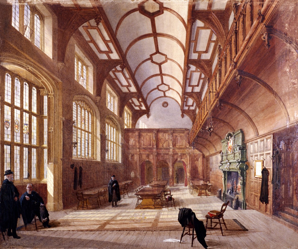 Interior de Charterhouse, Londres, 1885 de John Crowther