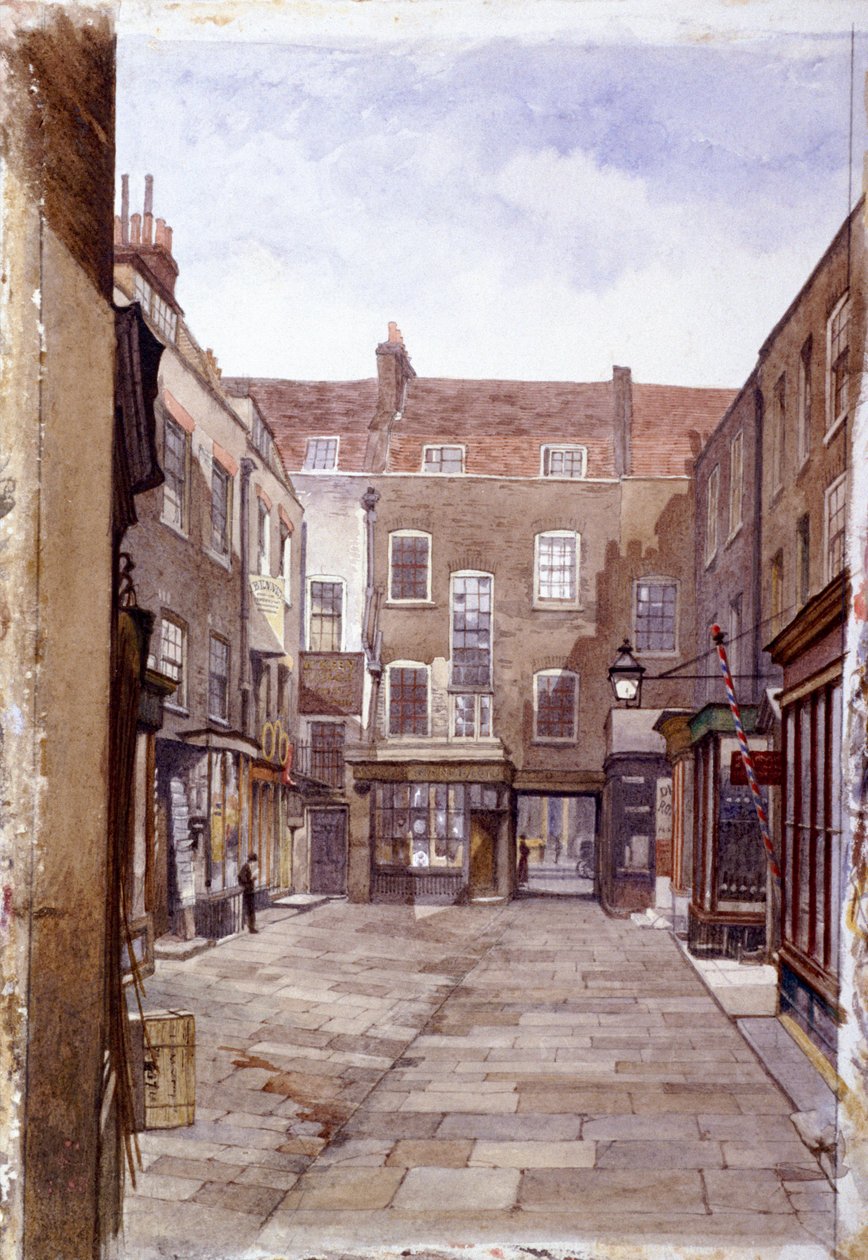 Edifícios dos Vendedores de Couro, London Wall, Londres, 1883 de John Crowther
