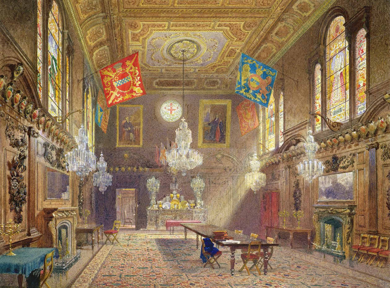 Salão de libré da Companhia Mercers, 1901 de John Crowther