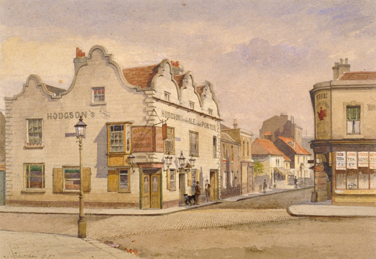 Raven Inn, Battersea, Londres, 1887.   de John Crowther