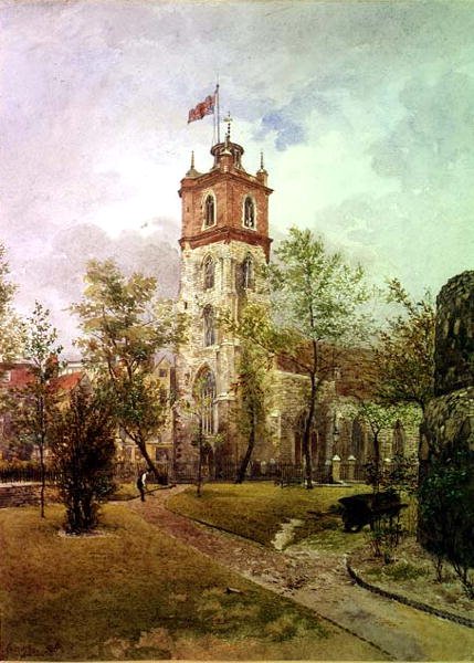 Vista Sudoeste St. Giles, Cripplegate de John Crowther