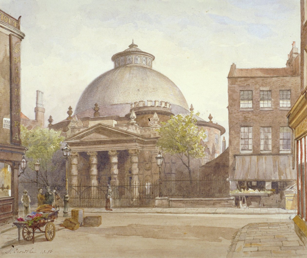 Spa Fields Chapel, Exmouth Street, Finsbury, Londres, 1886 de John Crowther