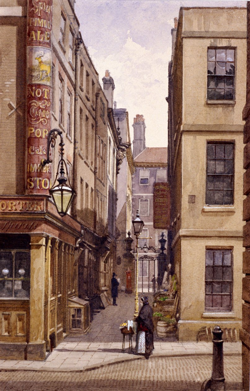Stag Public House, Devereux Court, Londres, 1887 de John Crowther