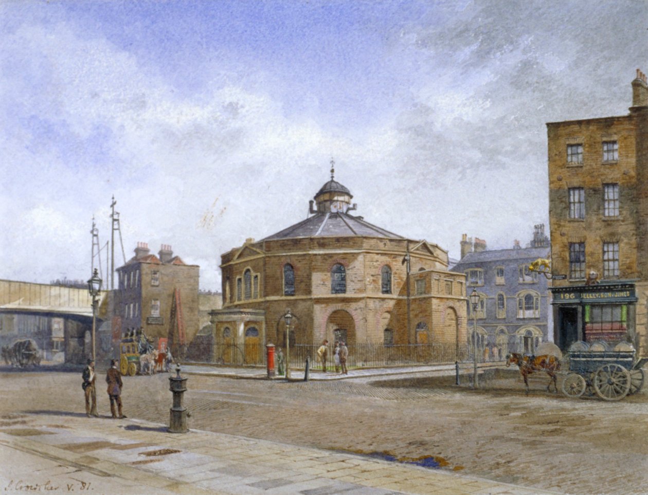 Surrey Chapel, no 196 Blackfriars Road, Southwark, Londres, 1881 de John Crowther