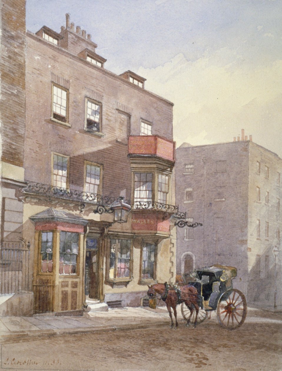 The Cheshire Cheese Tavern, Surrey Street, Westminster, Londres, 1883 de John Crowther