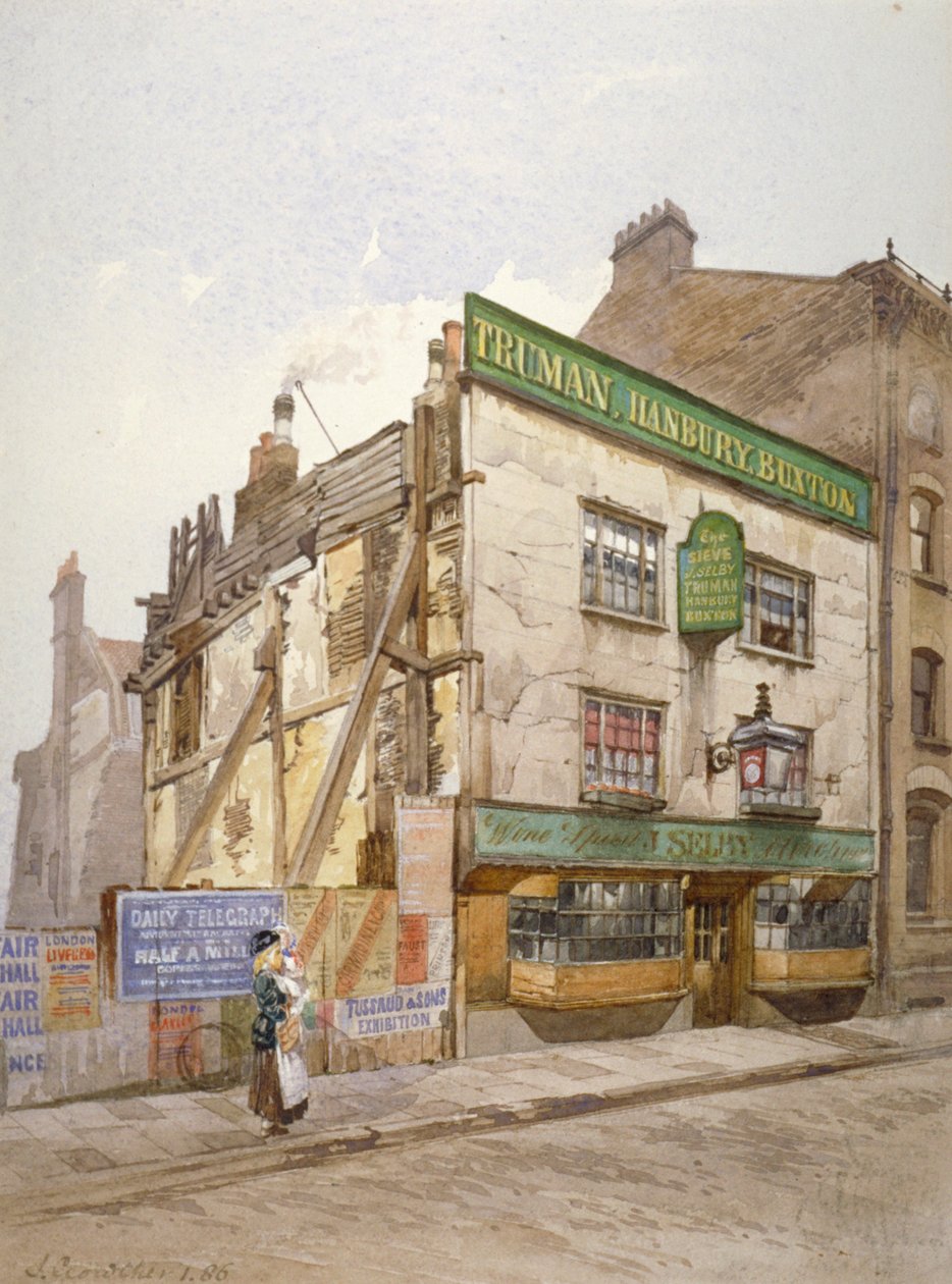 The Sieve Public House, Church Street, Minories, Londres, 1886 de John Crowther