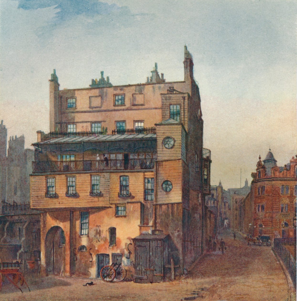 Vista de uma casa, Cecil Street, Westminster, Londres, 1882 de John Crowther