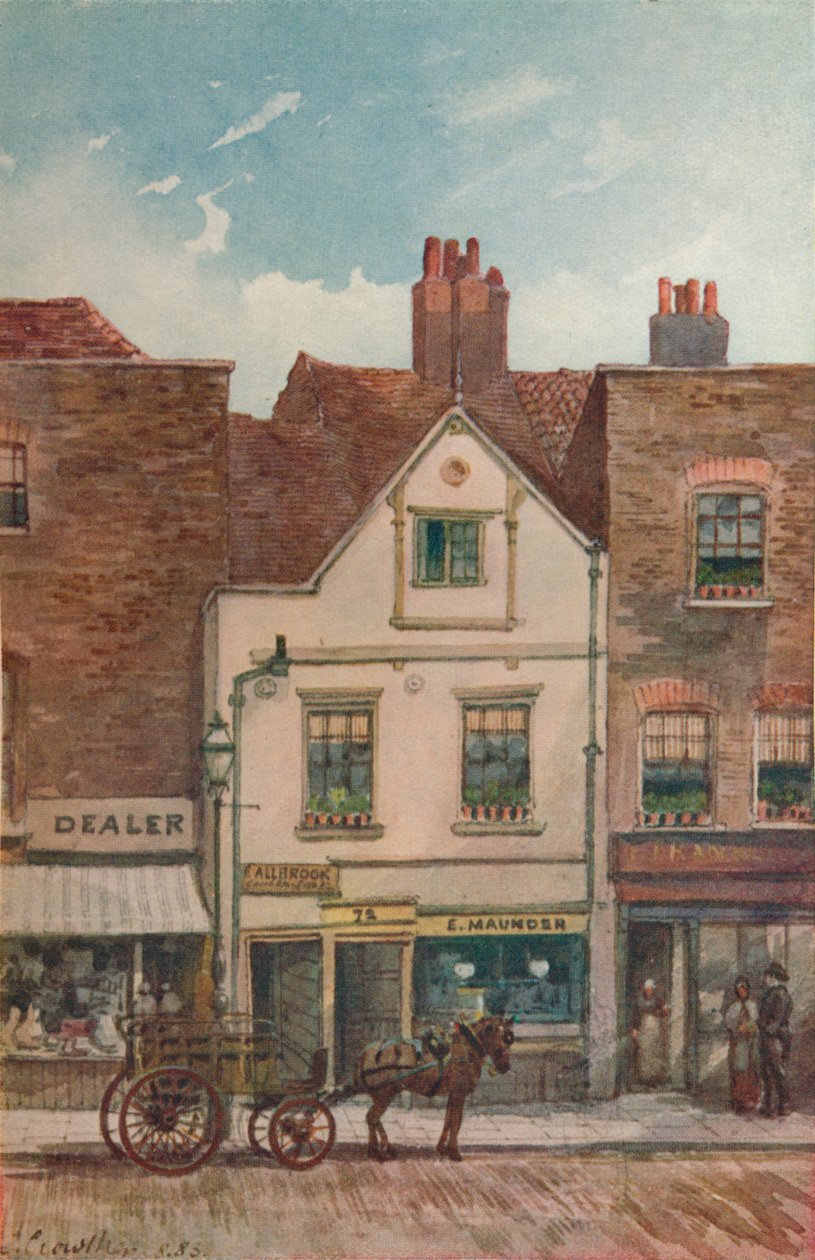 Vista do no 72 Cheyne Walk, Chelsea, Londres, 1883 de John Crowther