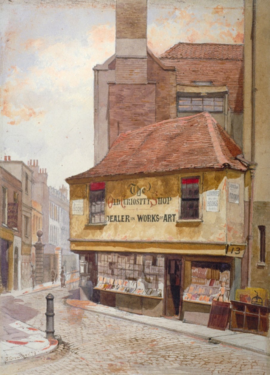 Vista da Old Curiosity Shop, Portsmouth Street, Westminster, Londres, 1879 de John Crowther