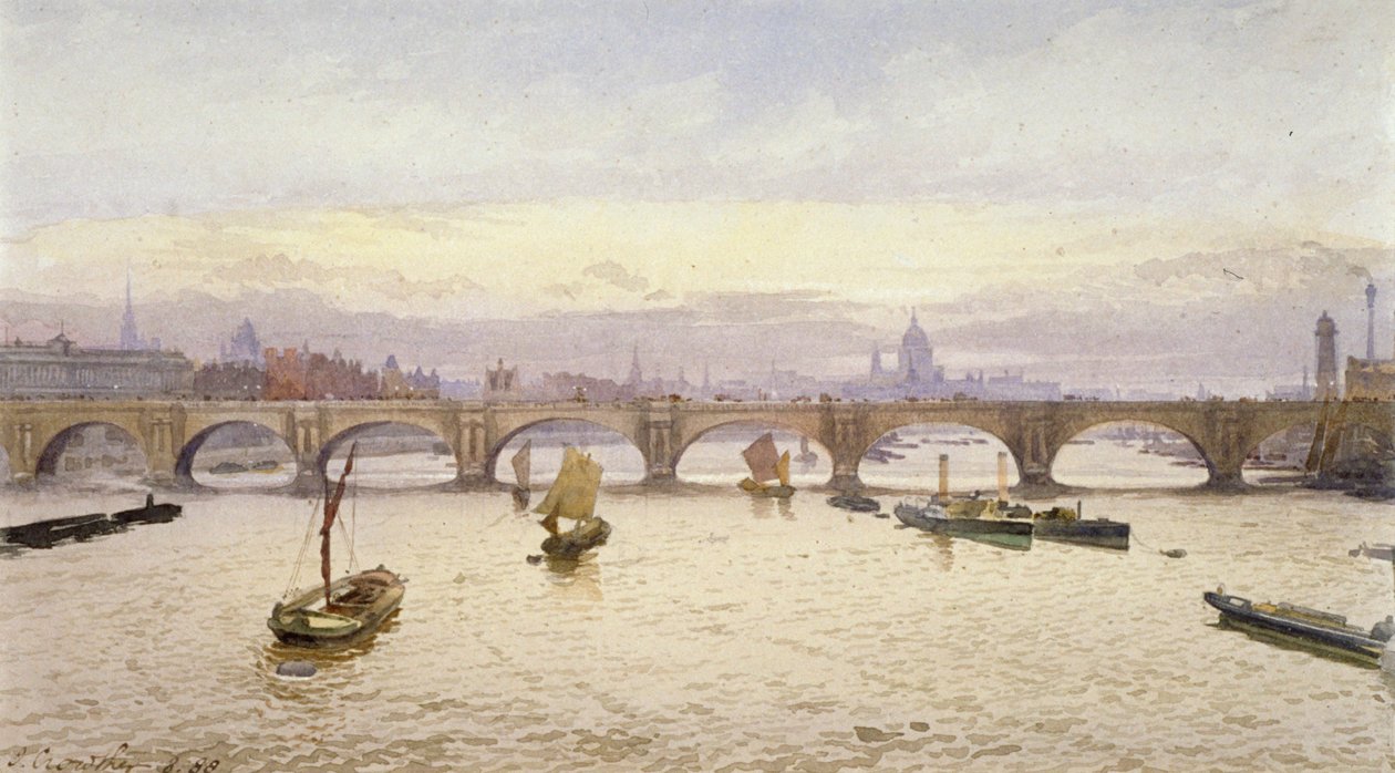 Ponte Waterloo, Londres, 1888 de John Crowther