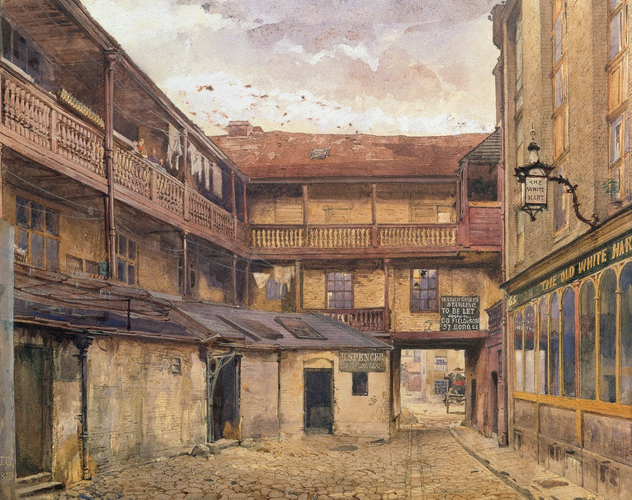 White Hart Inn, Southwark, 1879 de John Crowther