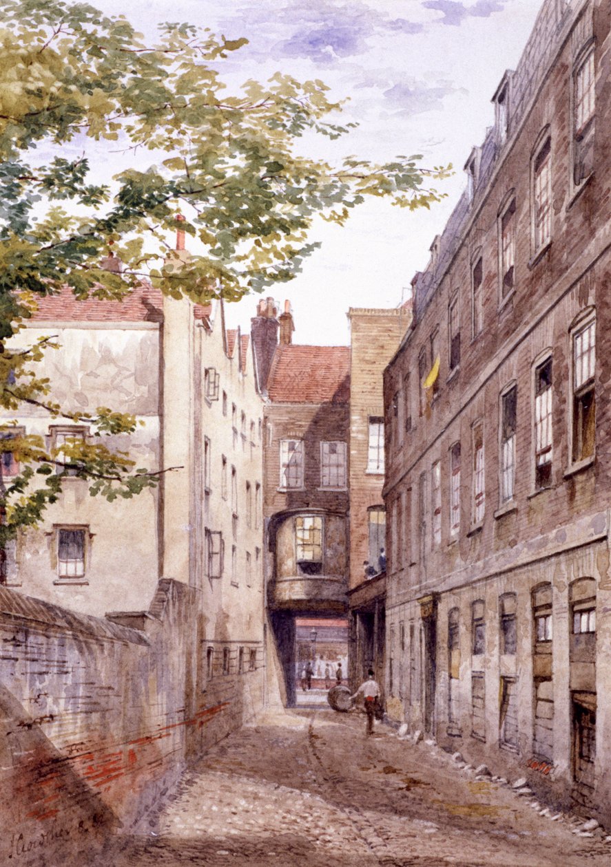 White Horse Inn, Fetter Lane, Londres, 1882 de John Crowther