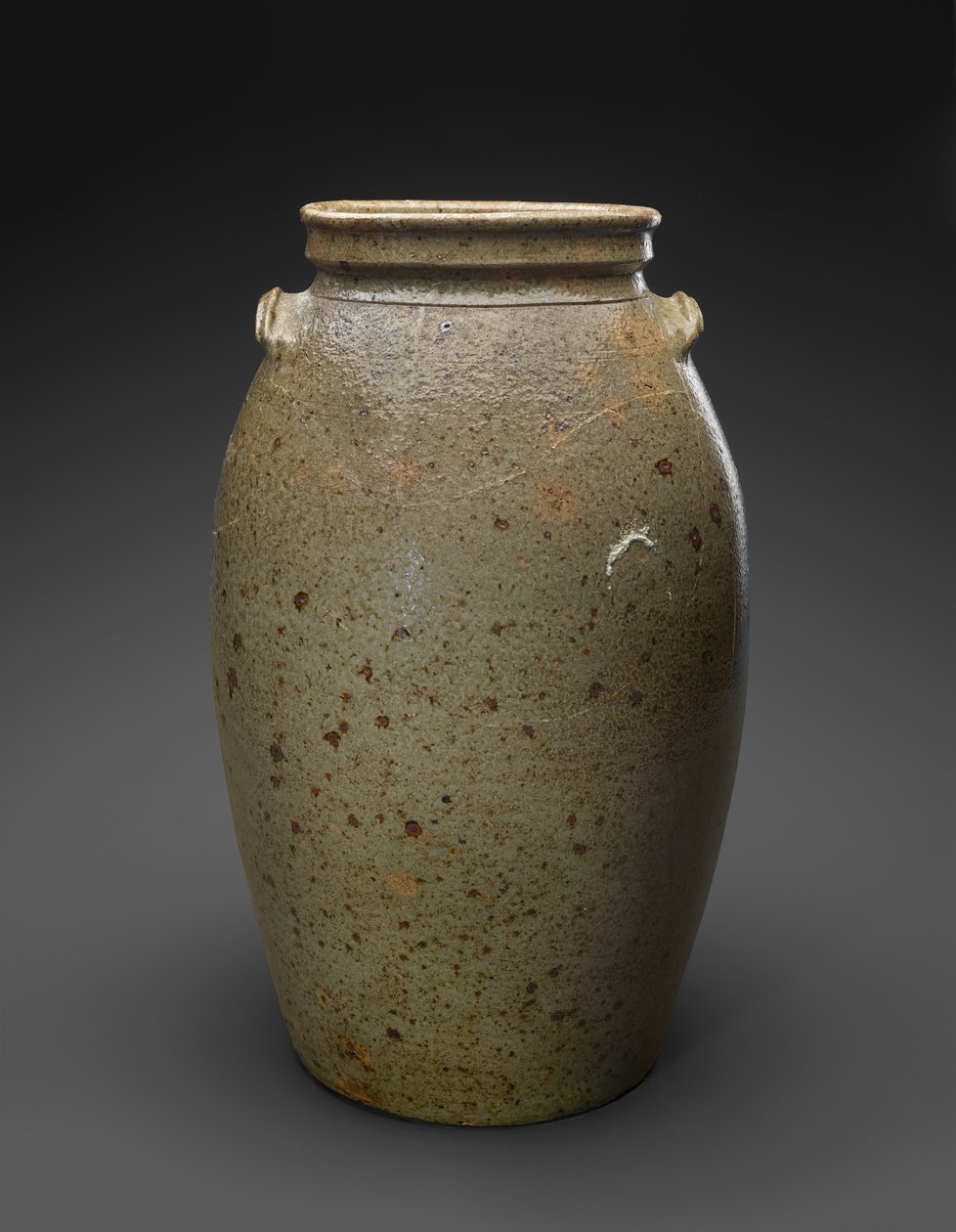 Churn, c. 1850-1883 (grés alcalinizado) de John Davis (attr.to) Leopard