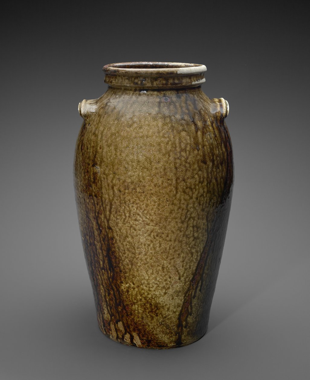 Jar, c. 1850-1883 (cerâmica vitrificada alcalina) de John Davis Leopard
