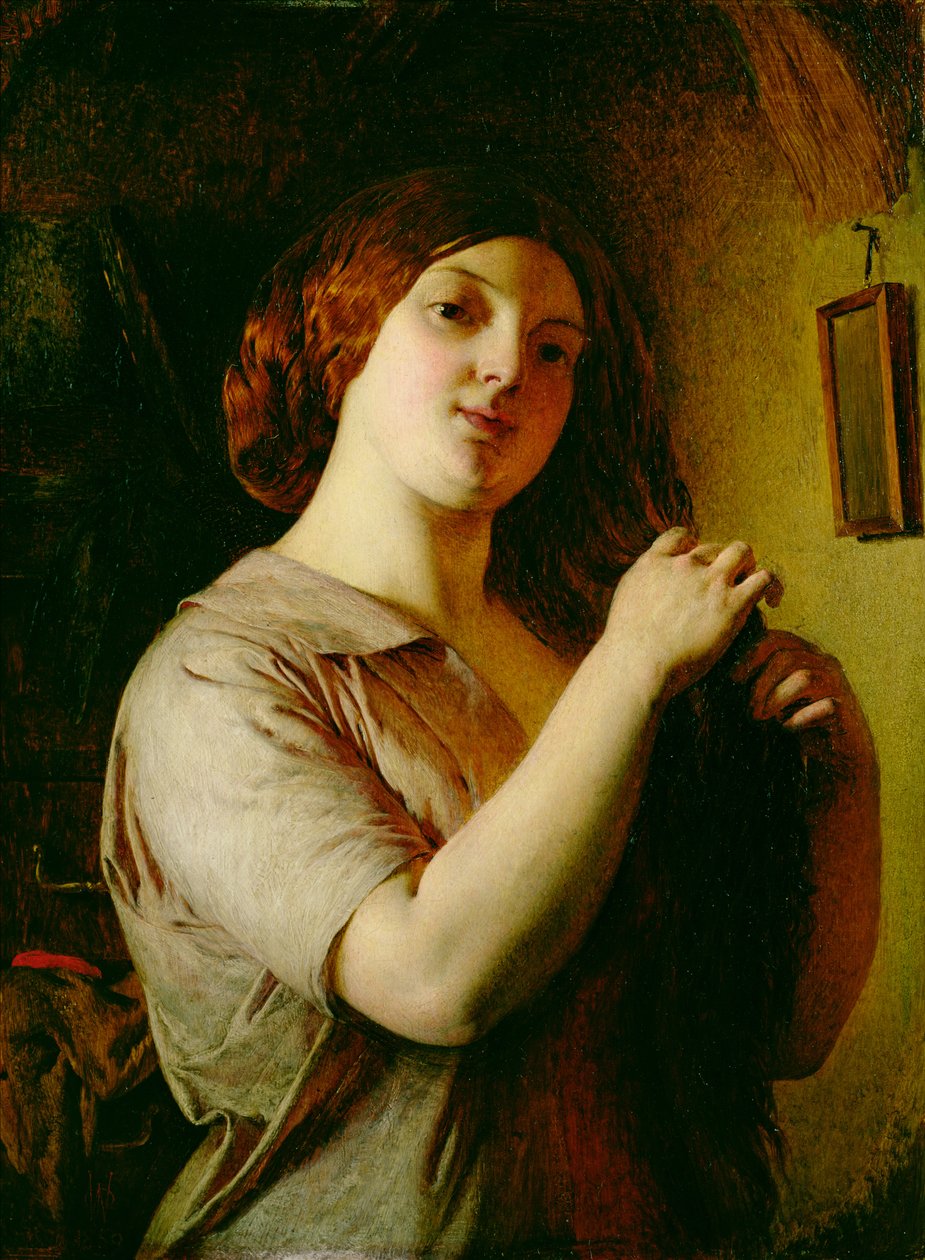 Toalete de Jenny, 1859 (painel) de John Dawson Watson