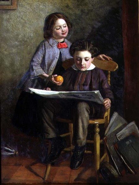Reconciliação (óleo sobre painel) de John Dawson Watson