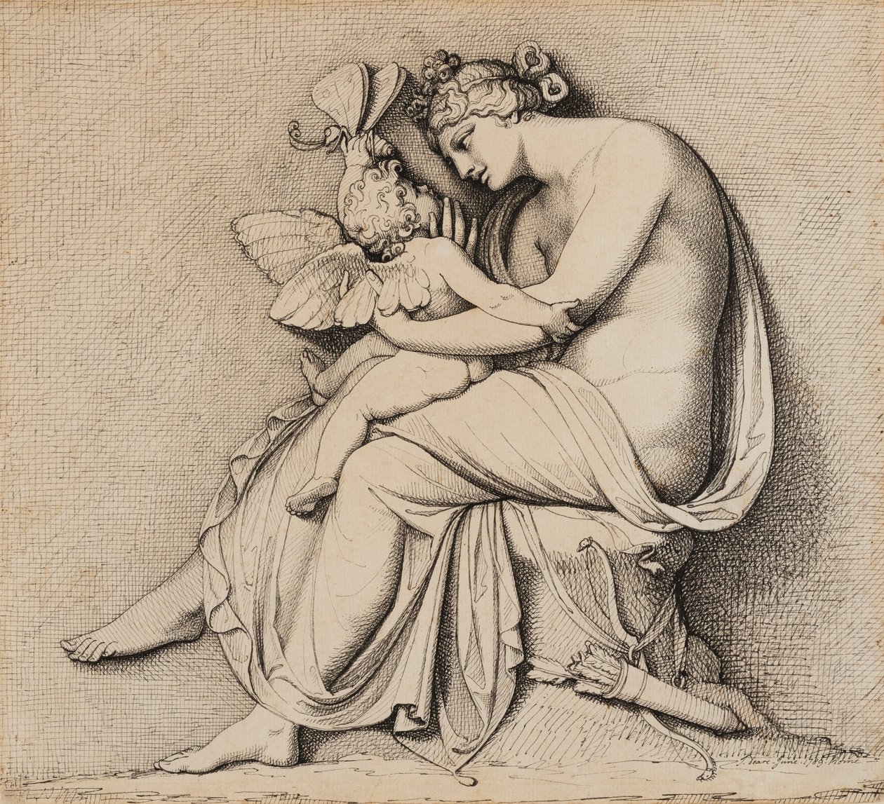 Vênus e Cupido de John Deare