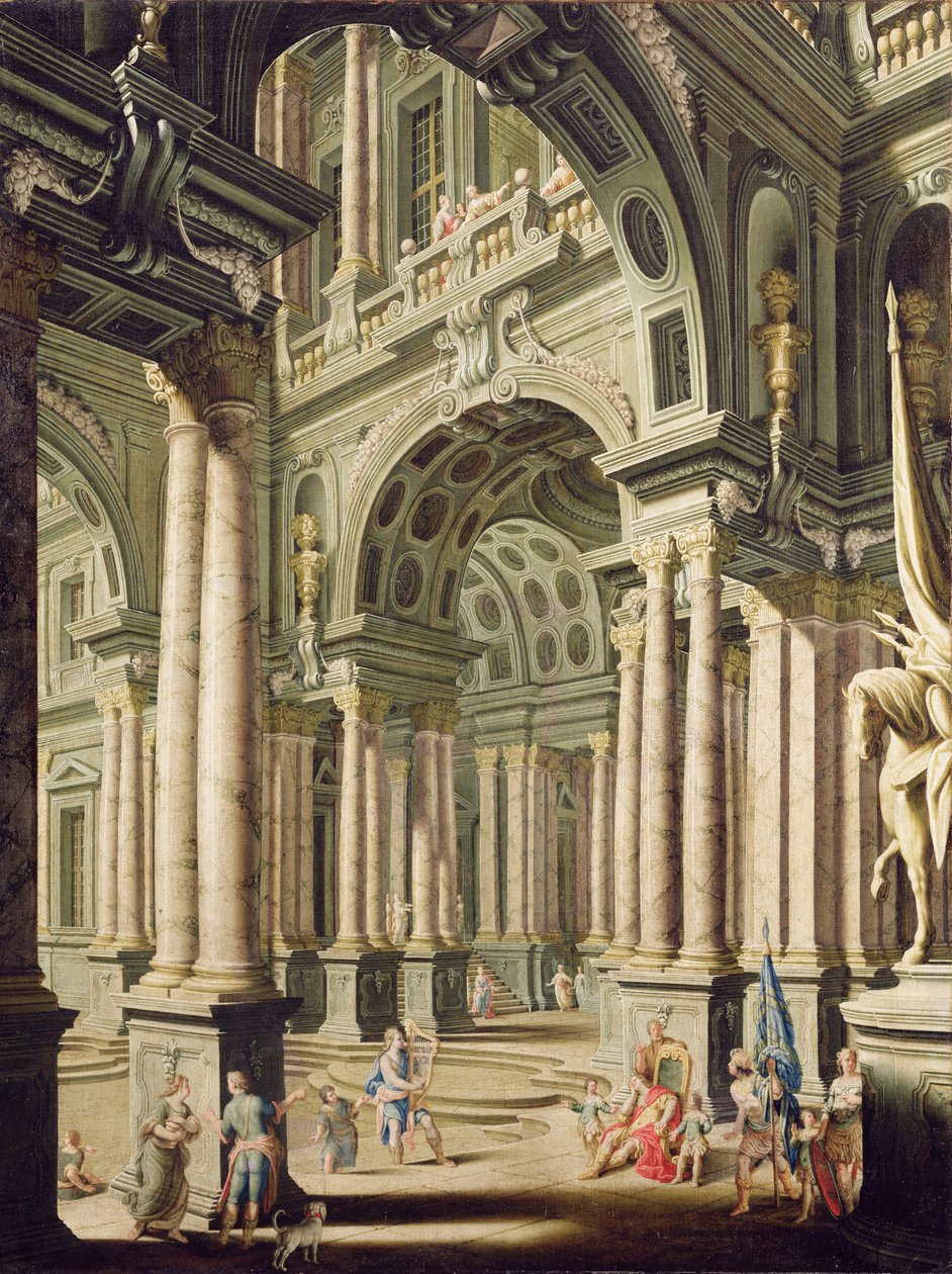 Palácio imaginário com Davi diante de Saul, de John Devoto