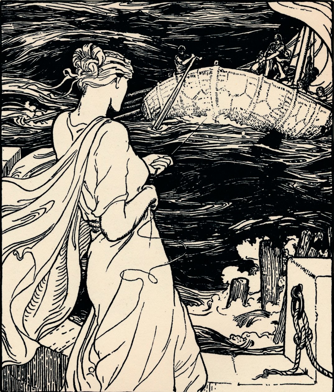 A Rainha do Clew Mágico, c1900 de John Dickson Batten