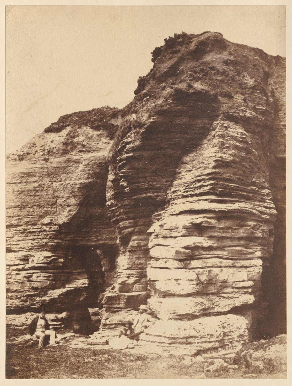 Rochas em Livermead perto de Torquay Inglaterra, c. 1852 de John Dillwyn Llewelyn