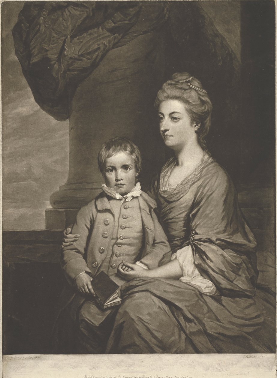 Elizabeth, Condessa de Pembroke, e a Rt. Honble. George, Lord Herbert de John Dixon