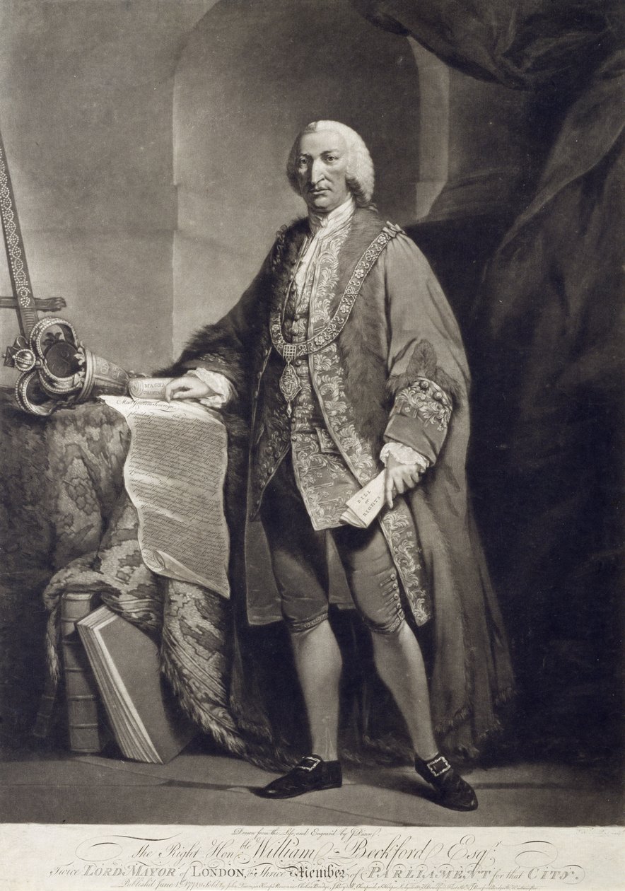 O Honorável William Beckford Esquire (1709-1770) de John Dixon