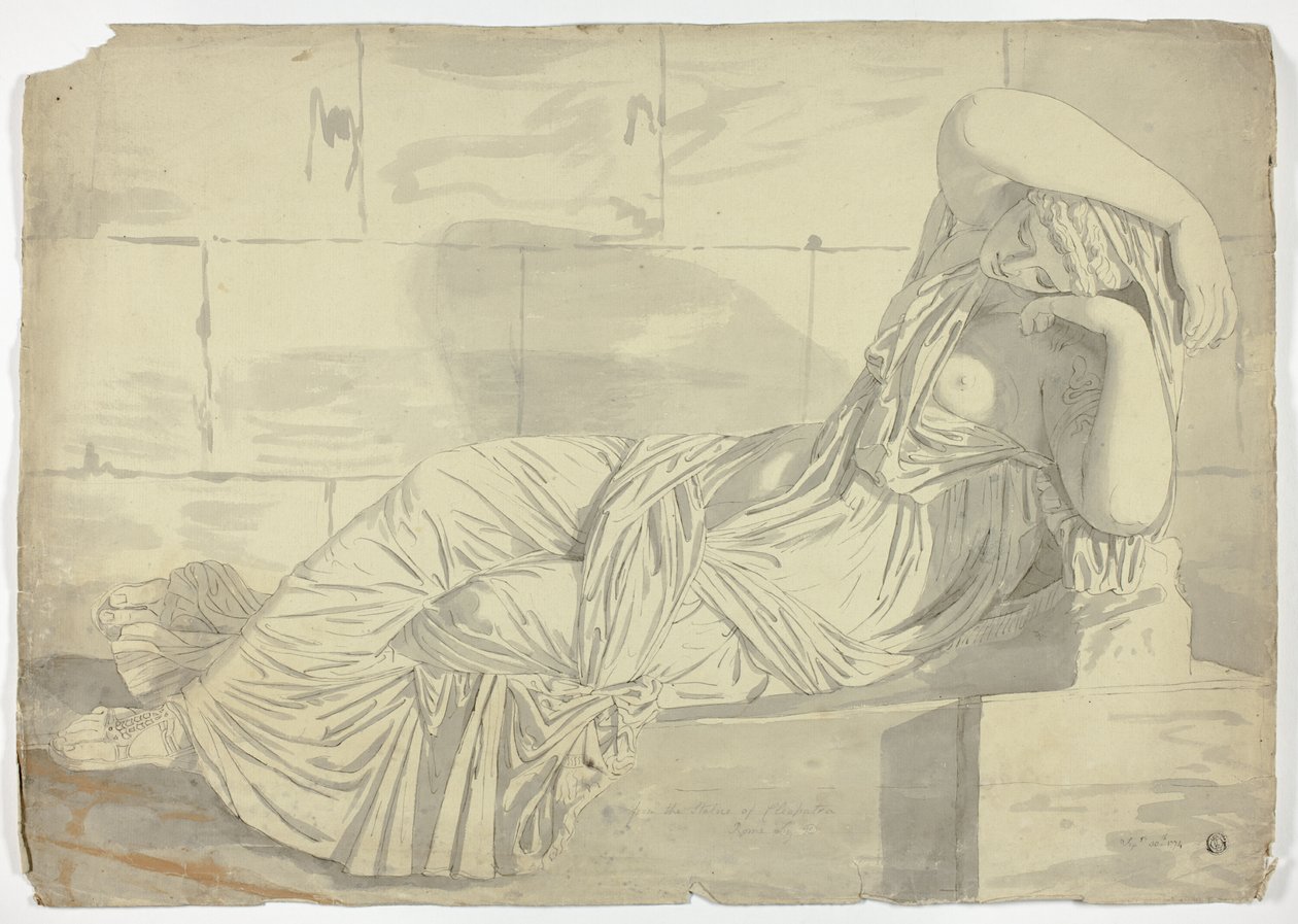 Depois da escultura de Ariadne de John Downman