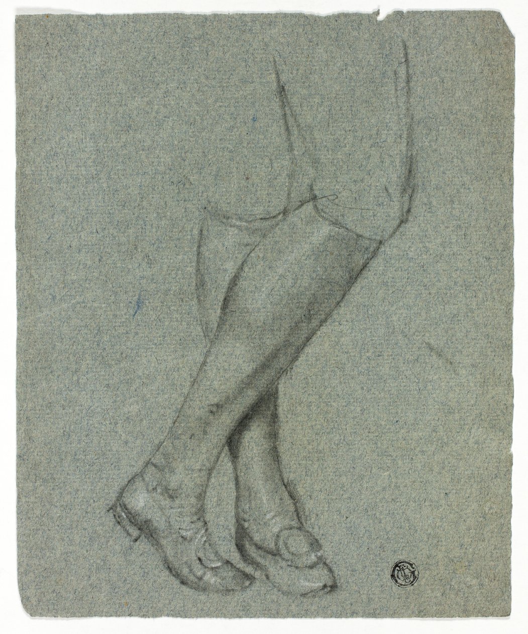 Pernas cruzadas de uma figura de pé de John Downman