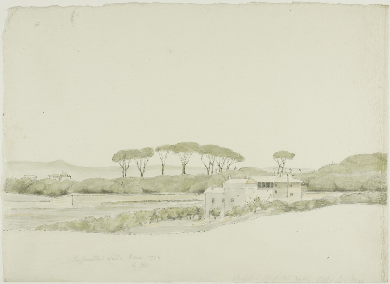 Villa Medici de Raffaelle, Roma de John Downman
