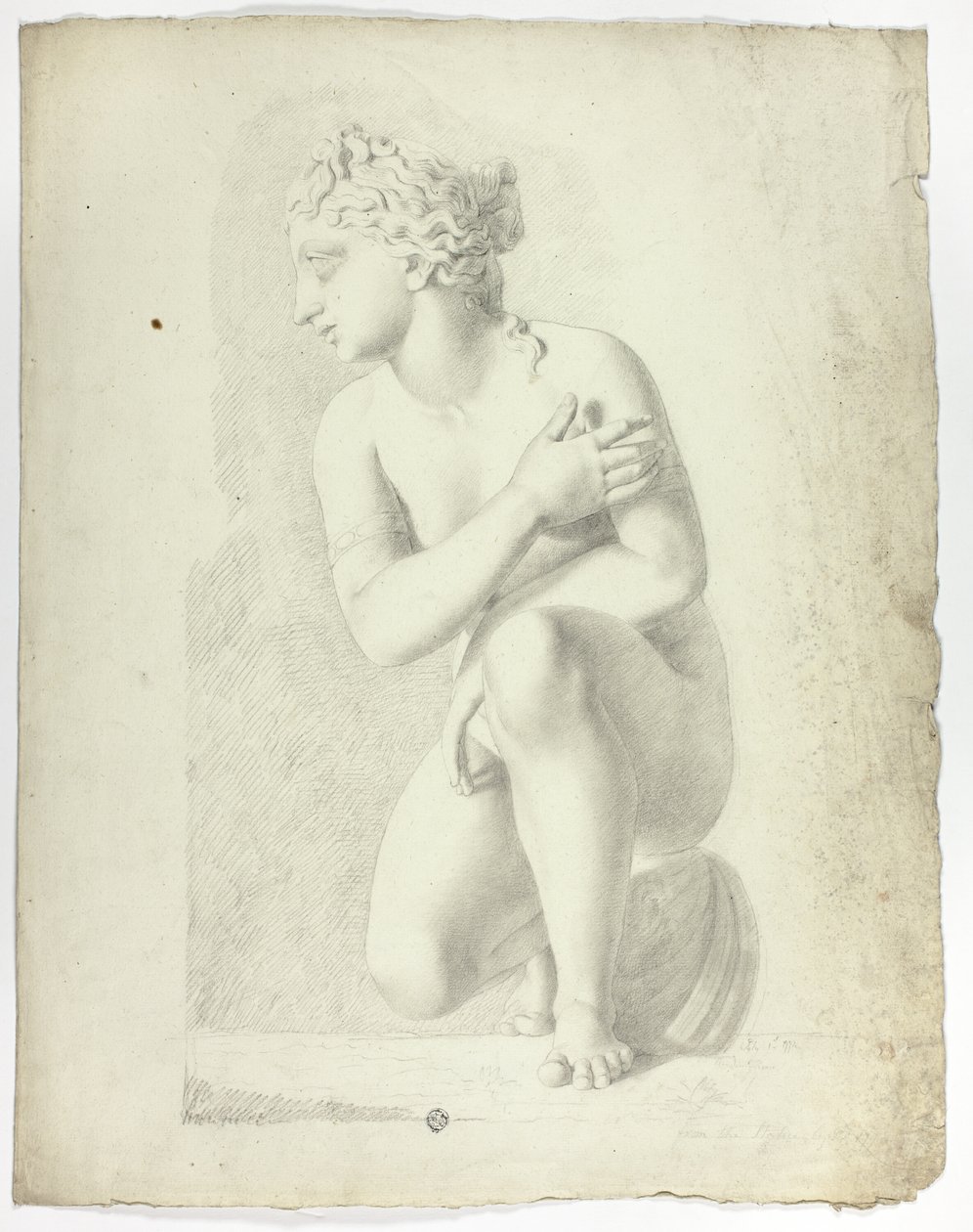 Estátua de Vênus agachada de John Downman