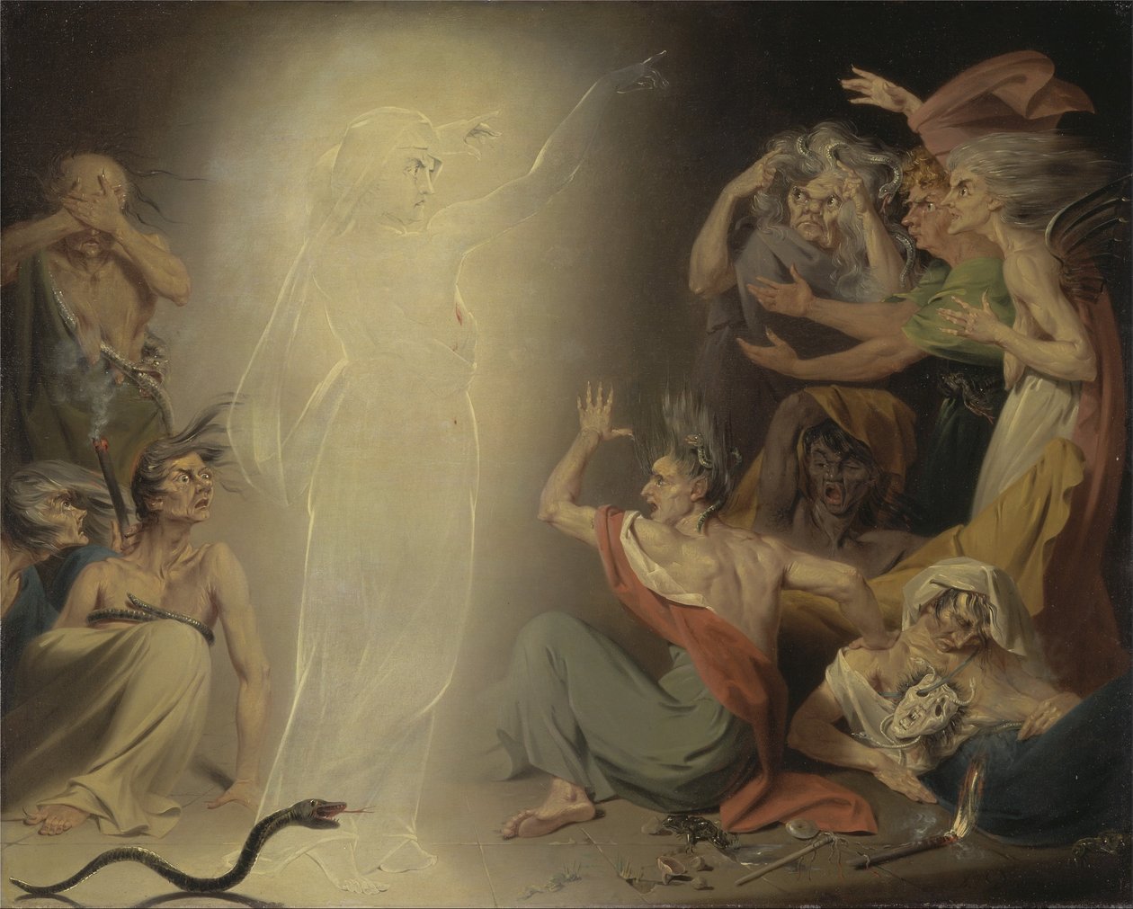 O Fantasma de Clitemnestra Despertando as Fúrias de John Downman