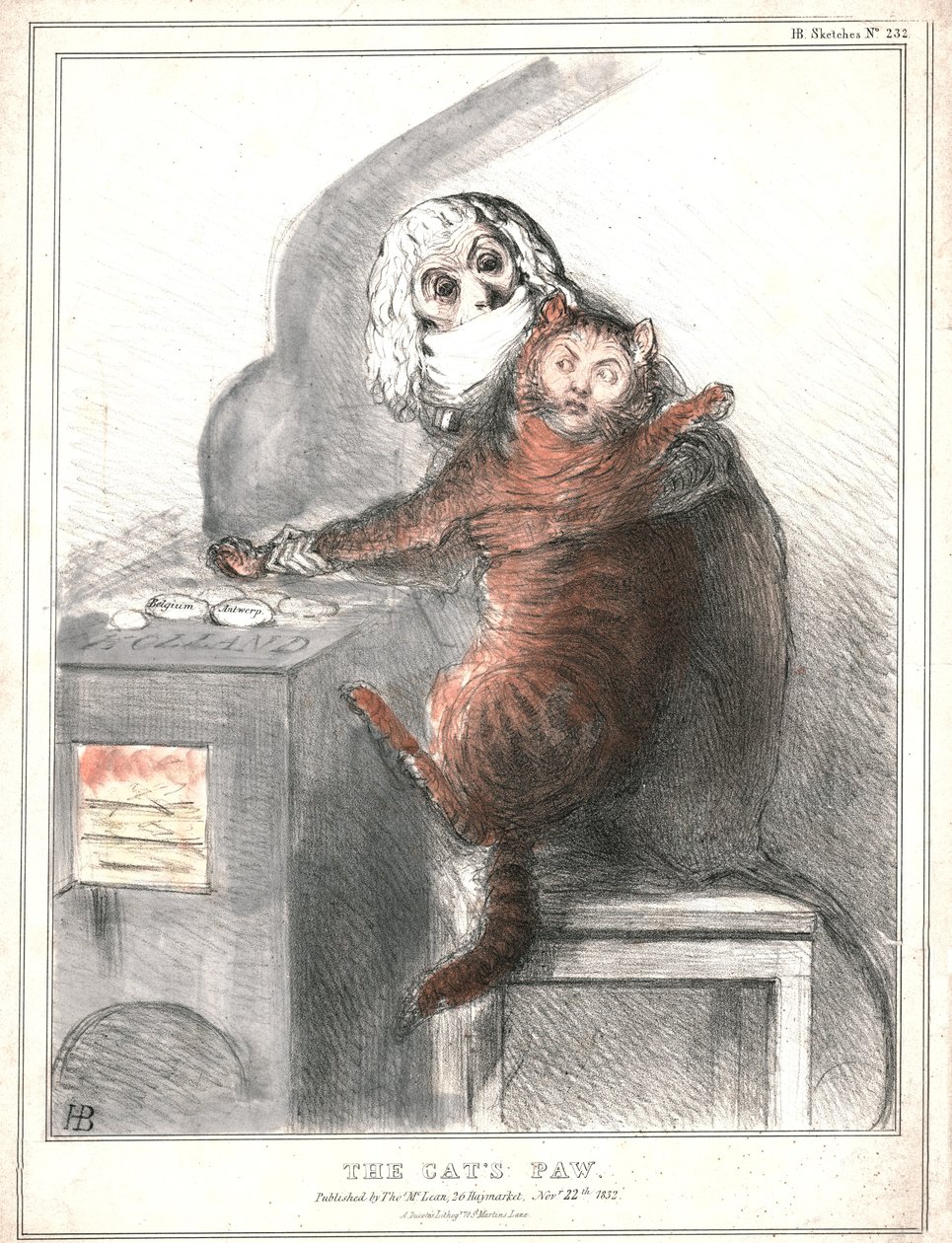 "A Pata do Gato", 1832. de John Doyle
